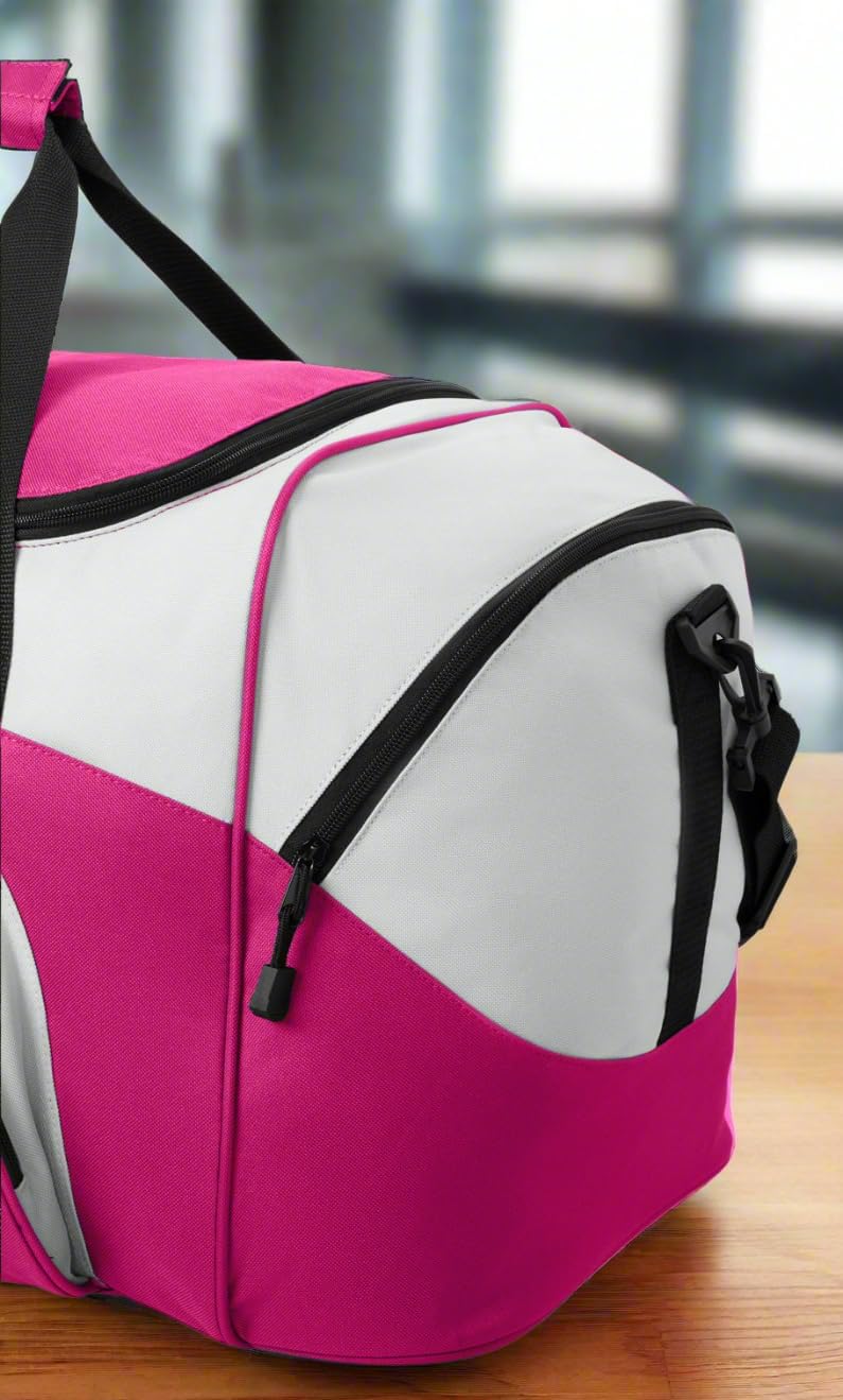 Broad Bay University of Alabama Duffel Bag - Large Bama Suitcase Travel Duffle or Sports Gear Gym Bag (Alabama Circle Logo - Red) (Alabama A - Pink) - Image 5